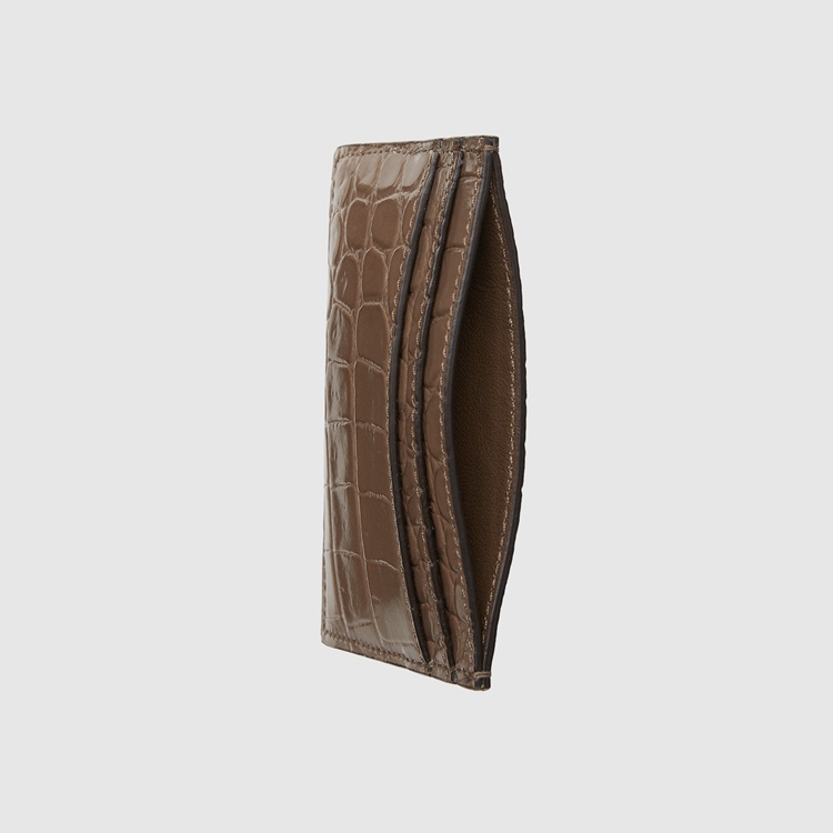 751979.EZIBG.2351.002.080.0000.Light Crocodile card case with Double G